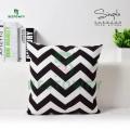 Modern Black White Zigzag Geometric Throw Cushion Case Chevron Grid Cushion Cover High Quality Fashion Grid Zigzag Couch Decor 16x16 & 18x18 inch. 