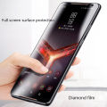 Biruiqu 2PCS For ASUS ROG 3 9H 2.5D Full Cover Rog Phone 3 Tempered Glass Screen Protector Film Black. 