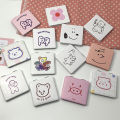Manufacturers supply cute cartoon double-sided folding portable small mirror carry-on bag treasure cosmetic mirror LOGO pattern. 