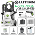 LUTIAN - LT306-1800C -  140 BAR HIGH CAR PRESSURE WASHER - 1800 WATTS -AUTO START - SELF PRIMING - PORTABLE- 2 IN 1 GUN ( LONG & SHORT). 
