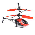Alsimba Flying Helicopter Hand Induction Control With LED Light Gravity Sensor USB Rechargeable Toy For Kids - No Remote Required - Size Approx. 8 inches - Red. 