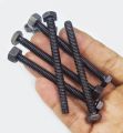 Pack of 5pcs HQ 75mm x 7.5mm OR 3 inches 5/16 Black Metal Bolts with Nuts Hexagonal Screw Nut Bolt SJ Online Mart. 