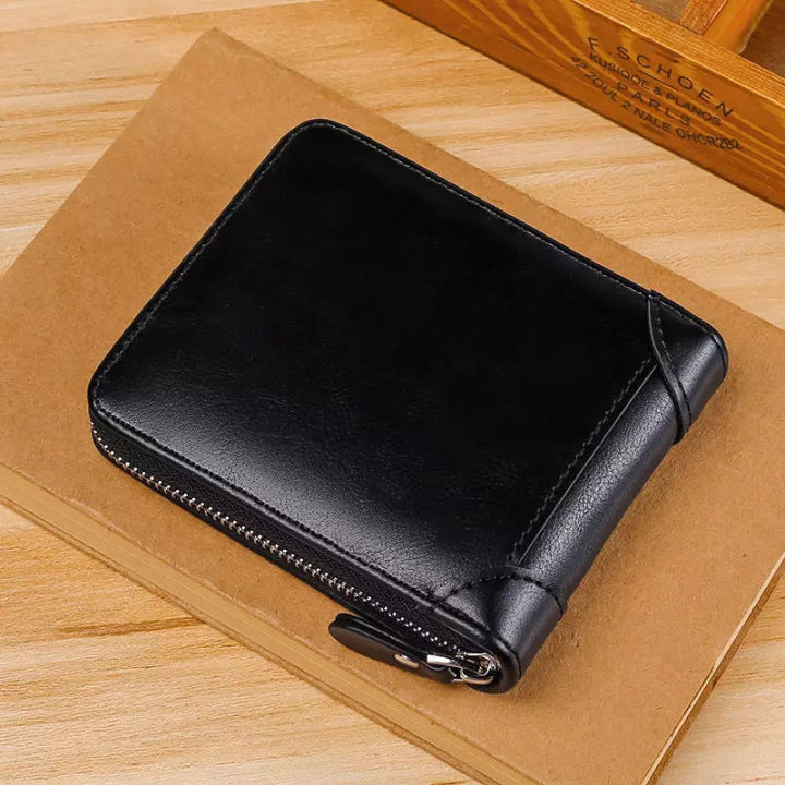 Wallet%20for%20Men%20Bifold%20Round%20Zipper%20Short%20Wallet%20for%20Boys%20Brown%20-%20Image%202