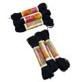 Piping Doori - 10 Meters - Doori For Stitching - Black Color - Pack Of 6. 