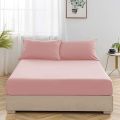 Jersey Fitted Bed Sheet With Pillow Cover, For Single And Double BedSheet with Pillow Case. 