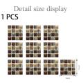 1/10Pcs Crystal Mosaic Tile Stickers DIY 3D Waterproof Self-Adhesive Wall Stickers For Kitchen Bathroom Wall Decor Sticker 10x10cm. 