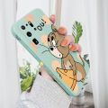 AMORVOR for Samsung Galaxy S20 Ultra Back Cover Cartoon Cat and Mouse Side design Soft Case Liquid Silicone Phone Cases. 