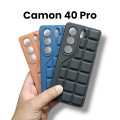 Tecno Camon 40 Pro 4G Cover Soft Matte Silicone Puffer Down Jacket Style Box Design Camera Protection Back Case for Tecno Camon 40 Pro 4G. 