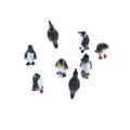 8pcs/set Plastic Ocean Animal Small Penguin Figure Model Toy GJCUTE. 
