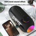 Portable Mini FM Radio Receiver Hifi Sound RGB Bluetooth Speaker with Clock Dual Alarm Clock Support Handsfree -A Durable Easy Install. 