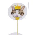 Cat Cupcake Topper - 2.5 Inch - Cat Themed Party - White - Unisex - Pack Of 10. 