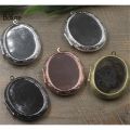 BoYuTe (5 Pieces/Lot) Oval 30*40MM Cabochon Base Blank Locket Diy Handmade Photo Locket Pendant Jewelry Acceosrries. 