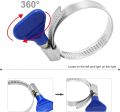 10-20mm Key-Type Adjustable Stainless Steel Hose Clamp, Pipe Clamp, Worm Gear Clamps Ideal For Plumbing, Automotive(Pack of 10, 20 And 50). 