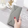 Women Long Envelope Wallet Hasp Pocket Coin Card Holder Purse PU Leather Handbag. 