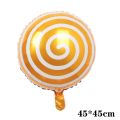 LOLLIPOP CANDY FOIL BALLOON ( 18 INCH ROUND FOIL BALLOON ). 