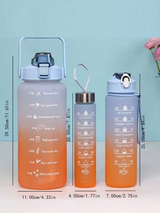 Jumbo Water Bottle 3 pc Set MULTI Colour