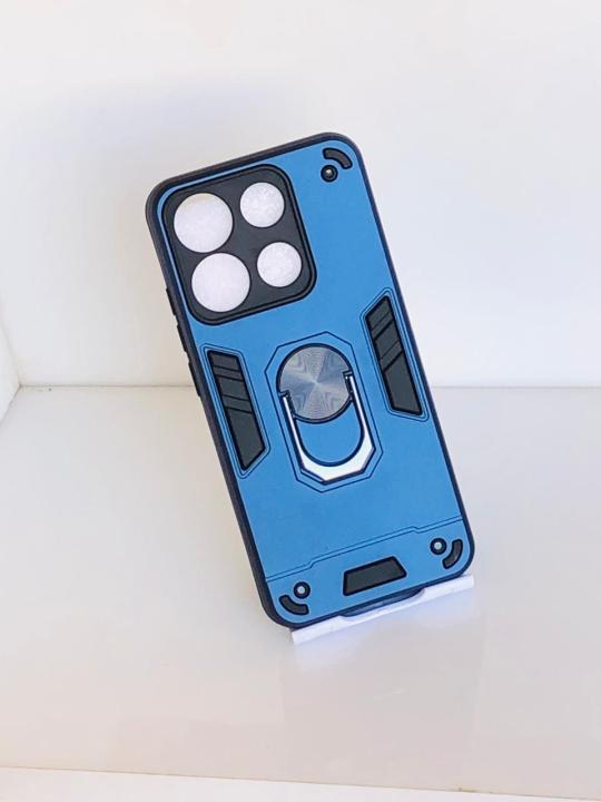 Itel A05s Shockproof Armor Cover Megnetism Holder Back Clip Phone Case
