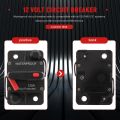 Waterproof Circuit Breaker,With Manual Reset,12V-48V DC,120A,for Car. 