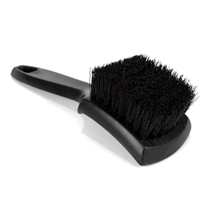 Black Car Tire Cleaning Brush Dual Purpose Floor Mat Car Beauty Detail Wash Brushs Car Care Cleaning Tool