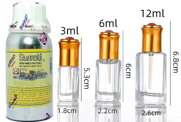 Rooh Al Musk 100 Gms. Non Alcoholic Concentrated Perfume Attar Oil Surrati Perfumes Holy Makkah Saudi Arabia K.S.A