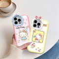For OPPO A12/A7/A5S/A12S Back Cover Cartoon Cute Hello Kitty Pattern Phone Case Monster Lens Phone Shell Soft Protective Cover Shockproof Cellphone Casing. 