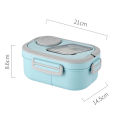 Double-layer Lunch Box Portable Leak-proof Bento Box with Sauce Container Ideal for Office School Lunches Food Storage Box. 