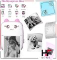 Mini Printer Portable, Pocket Thermal Printer, Bluetooth Wireless Smart Printer for Photo Picture Office Receipt Label Note QR Code Inkless Printing with iOS Android APP. 