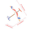 Rubber Band Elastic Powered Aircraft Glider Flying Plane Airplane DIY Kids Toy. 