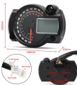 R6 DESIGN DIGITAL SPEEDOMETER (M-07). 