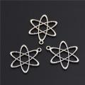 【happy one】10pcs Color Zinc Alloy Charms atom chemistry for Jewelry Making DIY Handmade Craft A1590. 