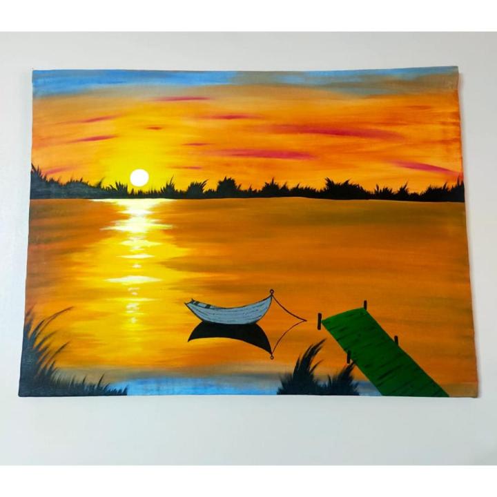 HAND MADE ACRYLIC PAINTING SIZE IS 18/24 INCHES