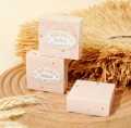Rice Milk Soap Original Handmade Gluta Collagen  Contains Vitamins, Oil-Free, Organic for Hand, Face and Body For Girls And Women 1040 65g. 