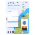 VOYE V012A Home Music Remote Control Wireless Doorbell with 38 Polyphony Sounds (White). 