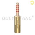 QUEYINFANG Jack 4.4Mm Audio Plug 4.4Mm Gold Plated 5 Poles Balanced Headphone Plug Copper 4.4Mm 5-Pole Connector. 