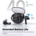 SoundPEATS Clear Wireless Earbuds Bluetooth 5.3 Earphone in Ear Buds, 12mm Drivers Dual Mic with ENC, Clear Calls, Game Mode, 40Hrs Playtime, IPX4, Transparent Design. 