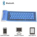 NEW Wireless Bluetooth Keyboard Foldable Roll Up Silent 87key Keypads Soft Silicone Flexible Teclado For PC Huawei Iphone Tablet. 
