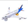 45cm airbus A380 aircraft moving 360° eletric Aeroplane Toys Kids Boy Fancy Electric Airplane Toy With Flashing Light And Sound. 