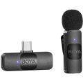 BOYA BY-V10 Ultracompact Wireless Microphone System with USB-C Connector for Mobile Devices With 2 Year Official Warranty. 