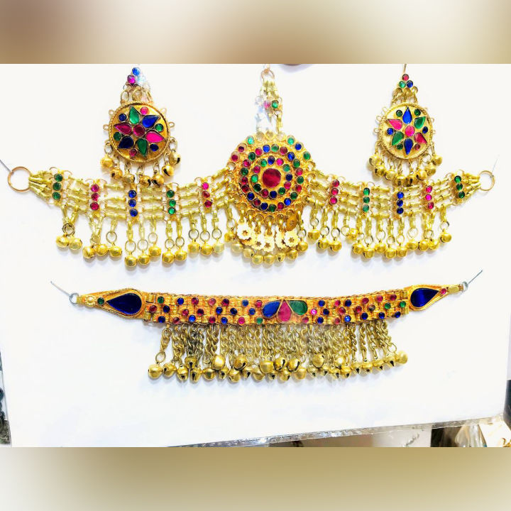 Gold Platted Latest Handmade Vintage Kundan Mattha Patti Silsila