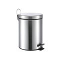 Stainless Steel Plain Pedal Dustbin/Plain Pedal Garbage Bin with Plastic Bucket- 8 liter. 