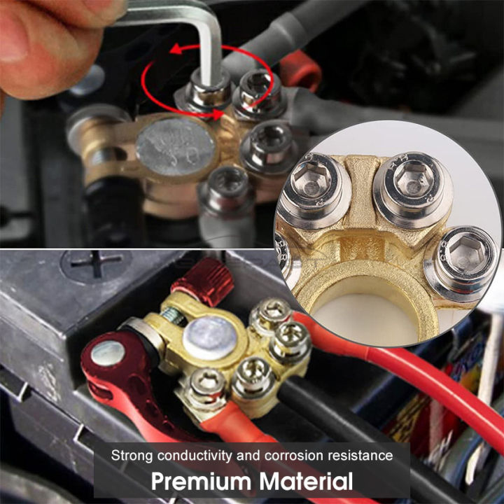 Geepact%202Pcs%20Battery%20Terminals%20Brass%20Car%20Battery%20Connector%20/%20Battery%20Grounding%20Clip%20/%20Battery%20Pile%20Head%20Connector%20Clip%204%20Way%20Terminals%20Quick%20Release%20Car%20Battery%20Connectors%20Pure%20Brass%20-%20Image%203