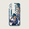 Genshin impact kaeya phone case telefoon for iPhone 13Promax 14 13 12 11 pro Max mini transparent fine hole soft cover. 