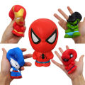 Marvel Squishy Kawaii Squishy Squish Spiderman Hulk Iron Man Spider Thanos Squishies Slow Rising Stress Relief Squeeze PU Toys. 