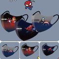 10pcs New Sun Protection Children'S Mask Captain America Student Spider Man Face Shield Dust Prevention Anti-UV Face Mask. 