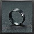 Simple Black Titanium Never Fade Band Ring For Boys & Girls. 