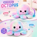 Reversible Octopus (Random Colored) Stuffed Plush Toy Stress Relief Pillow Toys for Kids and Adults Rainbow Designs Cactus Cat Stuff Plush Toy Birthday Gift. 