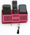 Multi Purpose Wall Mounted Remote Control Stand, Mobile Holder, Key Chain Hanging Stand. 