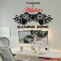 ALL-AT-ONE # 67 ("CUSTOMISED NAME FOR YOUR GAMING ROOM") Self-Adhesive Vinyl Waterproof Removable Art Sticker To Decorate Your Desired Bedroom, Computer Room, and Gaming Room and to Gift Your Friends and Relatives.. 