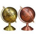 T8WE Vintage Metal Globe Iron Art Antique Retro Rotating Earth Geography World Globe Model with Base Educational Decoration. 