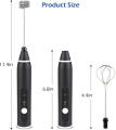 Dual Function 2-in-1 Electric Rechargeable Coffee Beater & Milk Frother | High Quality. 
